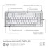 Фото #6 товара Logitech - drahtlose Tastatur fr Mac - MX Mechanical Mini - Hellgrau
