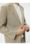 Blazer Ceket Slim Fit Düğmeli Cep Detaylı