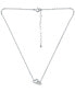 Cubic Zirconia Double Heart Pendant Necklace, 16" + 2" extender, Created for Macy's