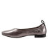 Trotters Gia T2252-033 Womens Gray Narrow Leather Ballet Flats Shoes