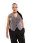 Фото #1 товара ASOS DESIGN Curve tailored waistcoat in grey