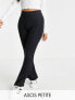 Фото #1 товара ASOS DESIGN Petite kick flare trouser in black