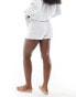 Фото #4 товара Cotton On flannel check boxer pyjama shorts in panna cotta