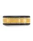 ფოტო #3 პროდუქტის Black Zirconium Brushed Yellow IP-plated Center Band Ring