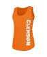 Women's Orange Clemson Tigers Cades Cape Omni-Wick Tri-Blend Tank Top