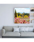 Philippe Hugonnard Made in Spain 3 Flowers of Alhambra with Fall Colors Canvas Art - 15.5" x 21"