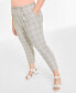 Фото #3 товара Women's Double-Weave Pull-On Ankle Pants, Created for Macy's