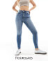 Фото #2 товара ASOS DESIGN Hourglass ultimate skinny jeans in mid blue