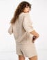 Фото #4 товара Only cheesecloth button down shirt co-ord in beige