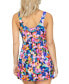 ფოტო #2 პროდუქტის Women's Twisted-Front Magnolia Swimdress, Created for Macy's