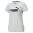 Фото #3 товара Puma Essential Logo Crew Neck Short Sleeve T-Shirt Womens Grey Casual Tops 58629