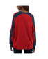 ფოტო #2 პროდუქტის Women's Red, Navy St. Louis Cardinals Smash Raglan Long Sleeve T-shirt