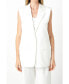 Фото #1 товара Women's Linen Oversize Vest Blazer