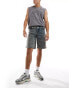 Фото #1 товара Sixth June worker denim shorts in mid blue