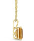 Фото #3 товара Macy's citrine (3-1/7 ct. t.w.) Pendant Necklace in 14K Yellow Gold
