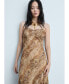 Фото #5 товара Women's Snake Print Chiffon Dress