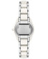 ფოტო #3 პროდუქტის Women's Solar Silver-Tone and White Oceanworks Plastic Watch, 32mm