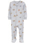 Toddler 1-Piece Animals 100% Snug Fit Cotton Footie Pajamas 2T