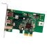 Фото #3 товара StarTech.com 3 Port 2b 1a Low Profile 1394 PCI Express FireWire Card Adapter - PCIe - IEEE 1394/Firewire - PCIe 1.1 - Green - 149905 h - Texas Instruments - XIO2213B