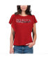 Women's Red Washington Nationals Crowd Wave T-shirt Красный, XL - фото #1