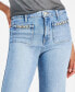 Women's High Rise Patch Pocket Straight Leg Jeans