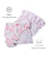 Фото #3 товара Floral Pink/Gray 2-Pack Fitted Crib/Toddler Sheet Set- Flower