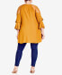 ფოტო #3 პროდუქტის Plus Size Margot Flutter Sleeve Tunic Top