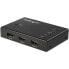 Фото #1 товара 4-Port HDMI Video Switch - 3x HDMI and 1x DisplayPort - 4K 60Hz - HDMI/DisplayPort - Metal - Black - 60 Hz - 1280 x 720 (HD 720) - 1920 x 1080 (HD 1080) - 1920 x 1200 (WUXGA) - 2560 x 1600 (WQXGA) - 3840 x 2160,... - 4096 x 2160 pixels