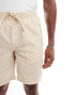 Фото #5 товара Jack & Jones co-ord geo print short in beige