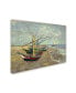 Фото #2 товара Vincent van Gogh 'Fishing Boats on the Beach' Canvas Art - 24" x 18" x 2"