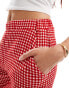 Фото #4 товара Reclaimed Vintage relaxed trouser in red gingham