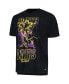 Men's and Women's Black Distressed Los Angeles Lakers Tour Band T-shirt