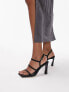 Фото #2 товара Topshop Wide Fit Salone two part block heel sandal in black