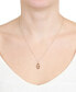 ფოტო #2 პროდუქტის Crystal Football 18" Pendant Necklace in Sterling Silver, Created for Macy's