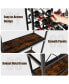 Фото #7 товара Industrial Floor Wine Rack with 3 Rows of Stemware Racks