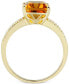 ფოტო #3 პროდუქტის Citrine (3.0 ct. t.w.) & Diamond (1/10 ct. t.w.) Ring in 14k Gold