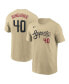 ფოტო #1 პროდუქტის Men's Madison Bumgarner Gold Arizona Diamondbacks City Connect Name and Number T-shirt