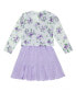 Фото #2 товара Платье для малышей Trixxi Кардиган Layered Dress с набором Scrunchies