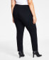 Фото #2 товара Plus Size Tummy-Control Pull-On Skinny Pants, Created for Macy's