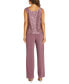 Фото #4 товара 3-Pc. Sequined Lace Pantsuit & Jacket