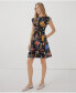 Фото #2 товара Платье женское PACT органического хлопка Fit & Flare с рукавами лепестками