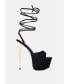 Фото #1 товара Women's Passion Fruit Dramatic Platform Lace-Up Heel Sandals