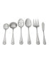 Фото #4 товара Riverridge Beaded 46 Piece Monogrammed Flatware Set - H, Service for 8