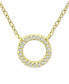 ფოტო #1 პროდუქტის Cubic Zirconia Mini-Circle 16" Pendant Necklace, Created for Macy's