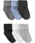 Baby 6-Pack Foldover Cuff Socks NB