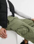 Marshall Artist cotton polyamide technical cargo pant in khaki