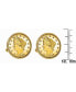 Gold-Layered 1800's Liberty Nickel Bezel Coin Cuff Links