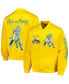 ფოტო #1 პროდუქტის Men's Yellow Rick And Morty Graphic Satin Full-Snap Jacket