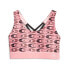 Puma Retro Glam Strappy Training Sports Bra Womens Pink Casual 52389262