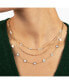 ფოტო #3 პროდუქტის Mini Mother of Pearl Clover Necklace 14K Gold